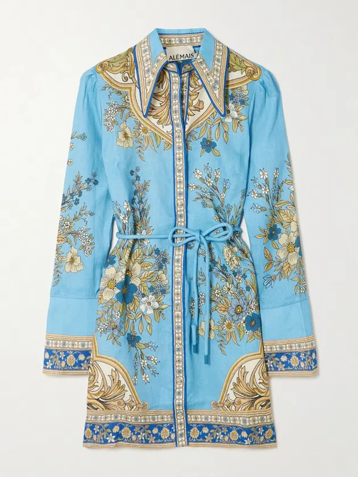 Alemais Cassie Mini Dress Blue Size 12 - Image 6