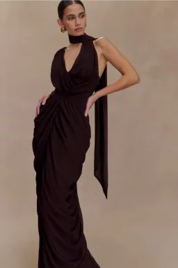 MESHKI - Alex Chiffon Maxi Dress size M for rent on The Volte - image 3