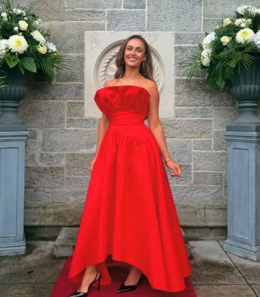 Laurel Gown Red Size 6 for rent on The Volte - main image