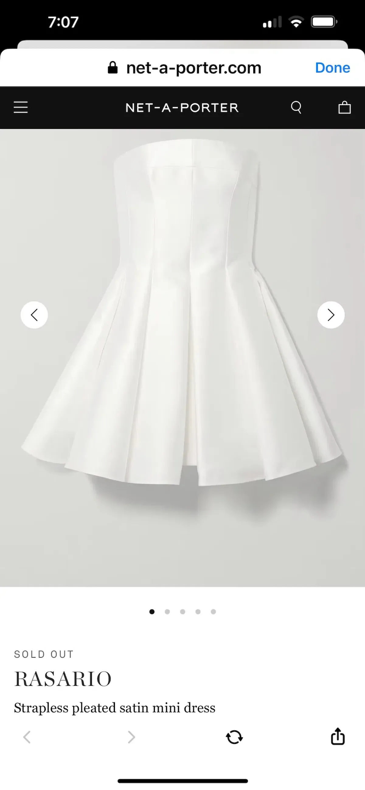 Alex Perry Satin Mini Dress Size 12 - Image 2