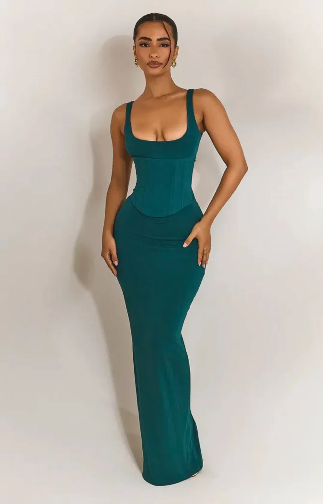 Mars The Label Sandra Scoop Maxi Teal Size 8 for rent on The Volte - main image