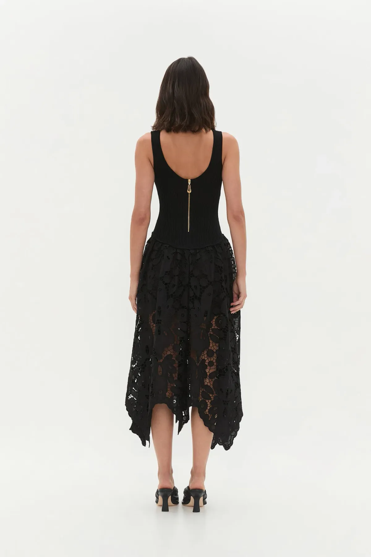 Aje Atlas Knit Midi Dress Black Size XS - Image 2