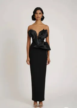 Eliya the Label Auri Gown black XS for rent on The Volte - image 1