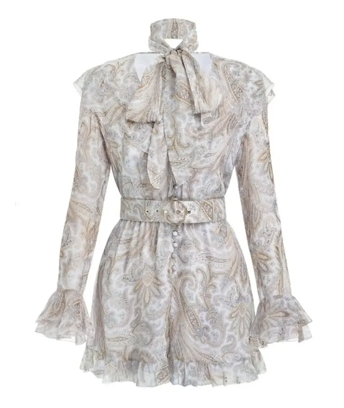 Zimmermann Luminous Paisley Silk Playsuit Size 0 / AU 8 - Image 7