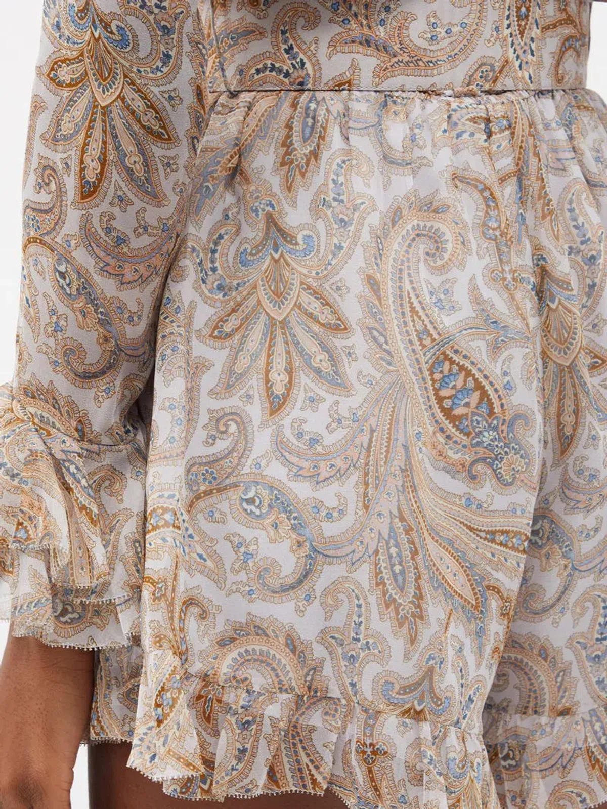 Zimmermann Luminous Paisley Silk Playsuit Size 0 / AU 8 - Image 6