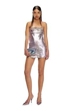 Diesel Strappy mini dress in pop-colour denim for rent on The Volte - image 1