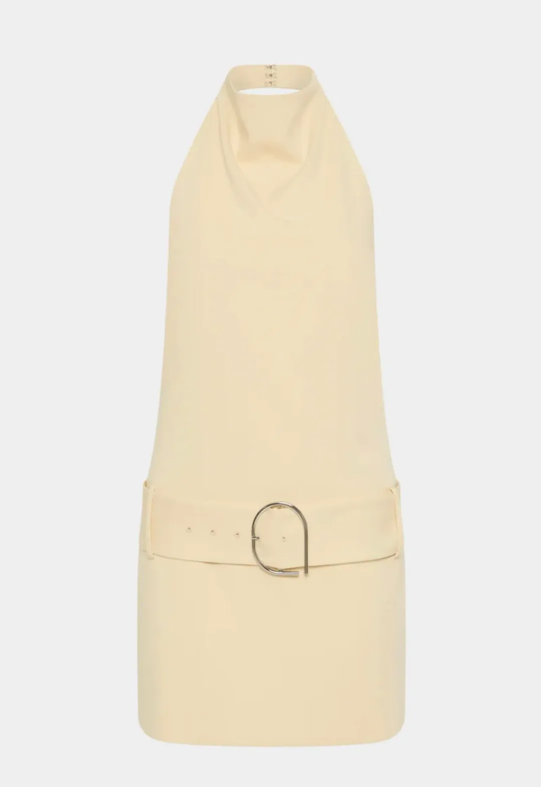 SABINA BELTED MINI DRESS BUTTER SIZE 1/8 for rent on The Volte - main image