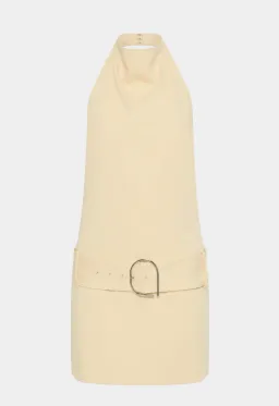 SABINA BELTED MINI DRESS BUTTER SIZE 1/8 for rent on The Volte - image 3