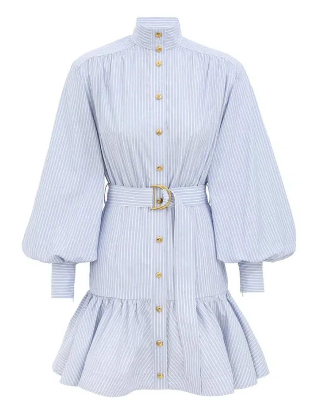 Zimmermann Stripe Utility Mini Dress Size 10 for rent on The Volte - main image