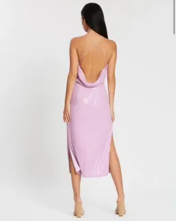 Misha Devon Dress Lilac Sequin for rent on The Volte - image 2