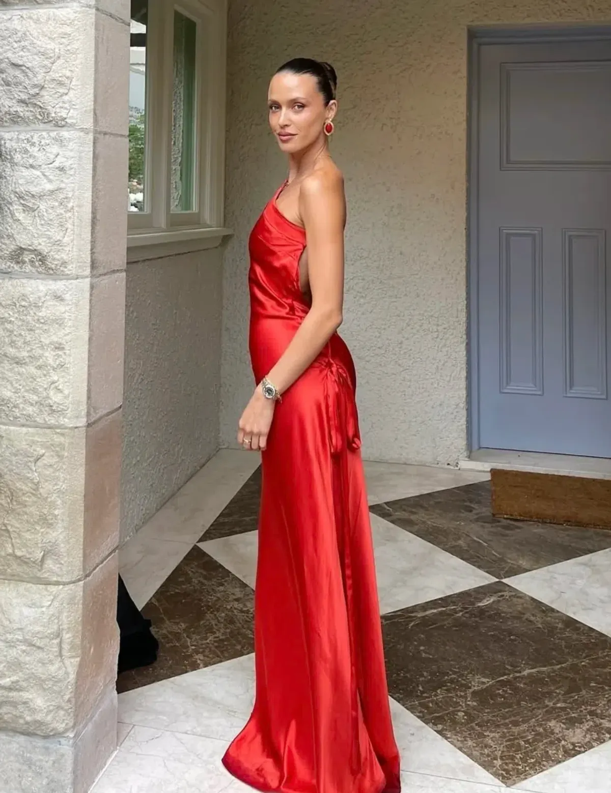 Arcina Ori Monique Dress Rust Red Size Small/8 - Image 2