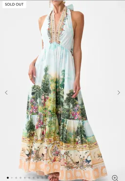 Camilla Ruffle Hem Halter Dress Arches Of Amor size 3XL for rent on The Volte - image 1