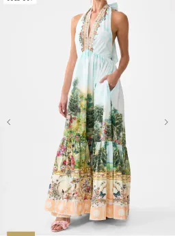 Camilla Ruffle Hem Halter Dress Arches Of Amor size 3XL for rent on The Volte - image 4