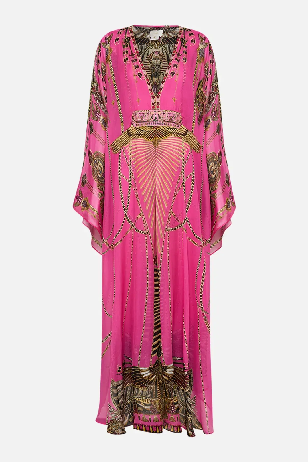 Camilla Long Kaftan With Waist Detail Song Of The Scarab size O/S for rent on The Volte - main image