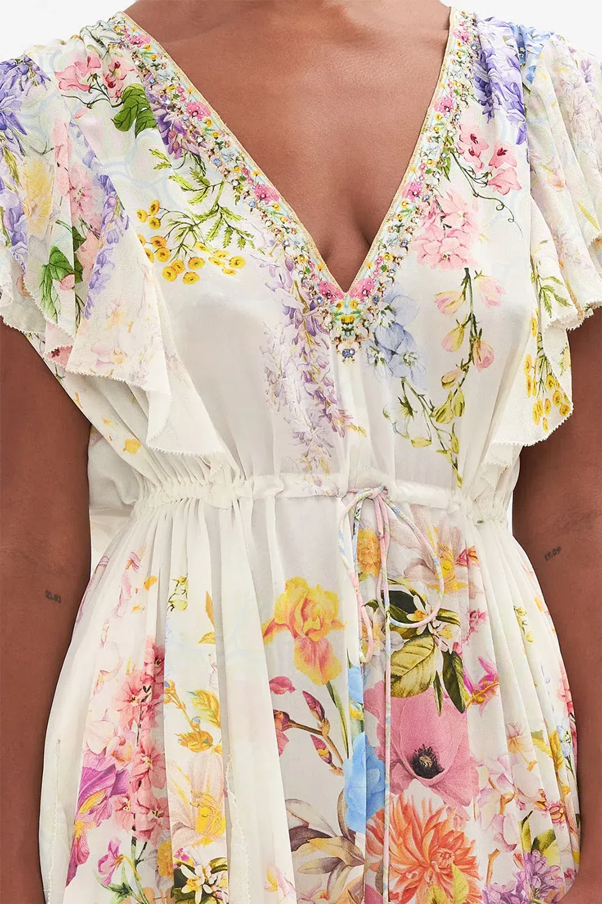 Camilla All Over Ruffle Dress Sunlight Symphony size XXL - Image 6