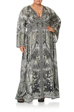 Camilla Kimono Sleeve Dress With Shirring Detail One Tribe size 3XL for rent on The Volte - image 1