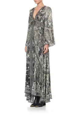Camilla Kimono Sleeve Dress With Shirring Detail One Tribe size 3XL for rent on The Volte - image 11