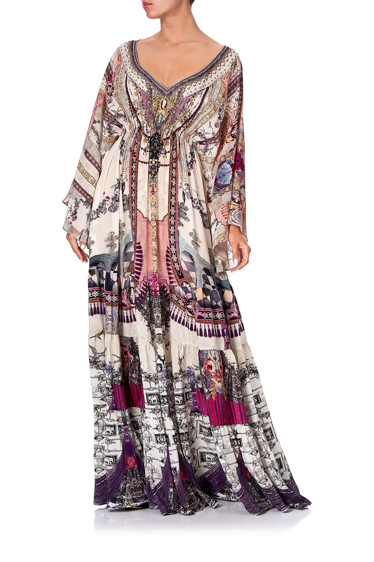 Camilla Gathered Panel Dress Violet City size XXL - Image 5