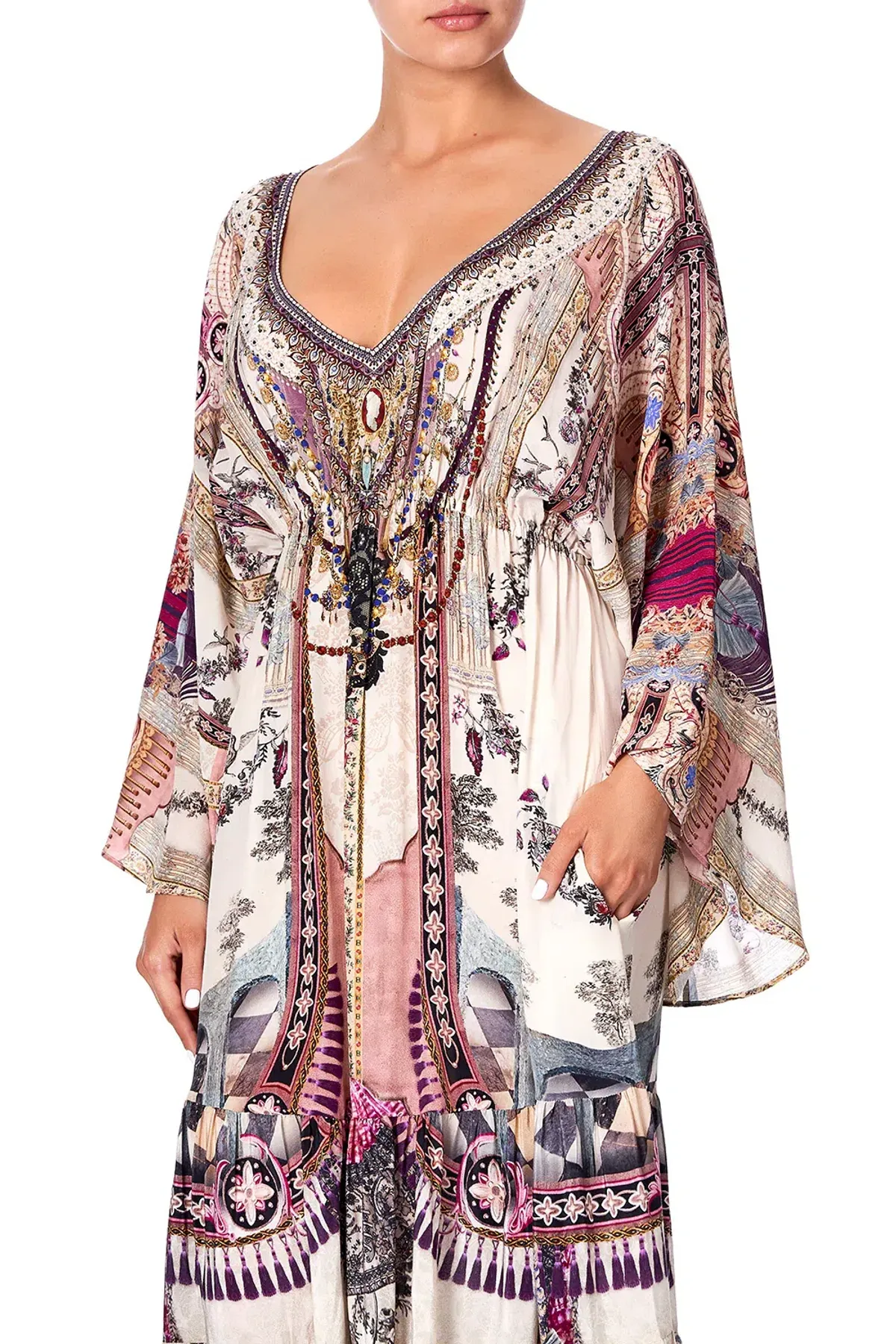 Camilla Gathered Panel Dress Violet City size XXL - Image 9