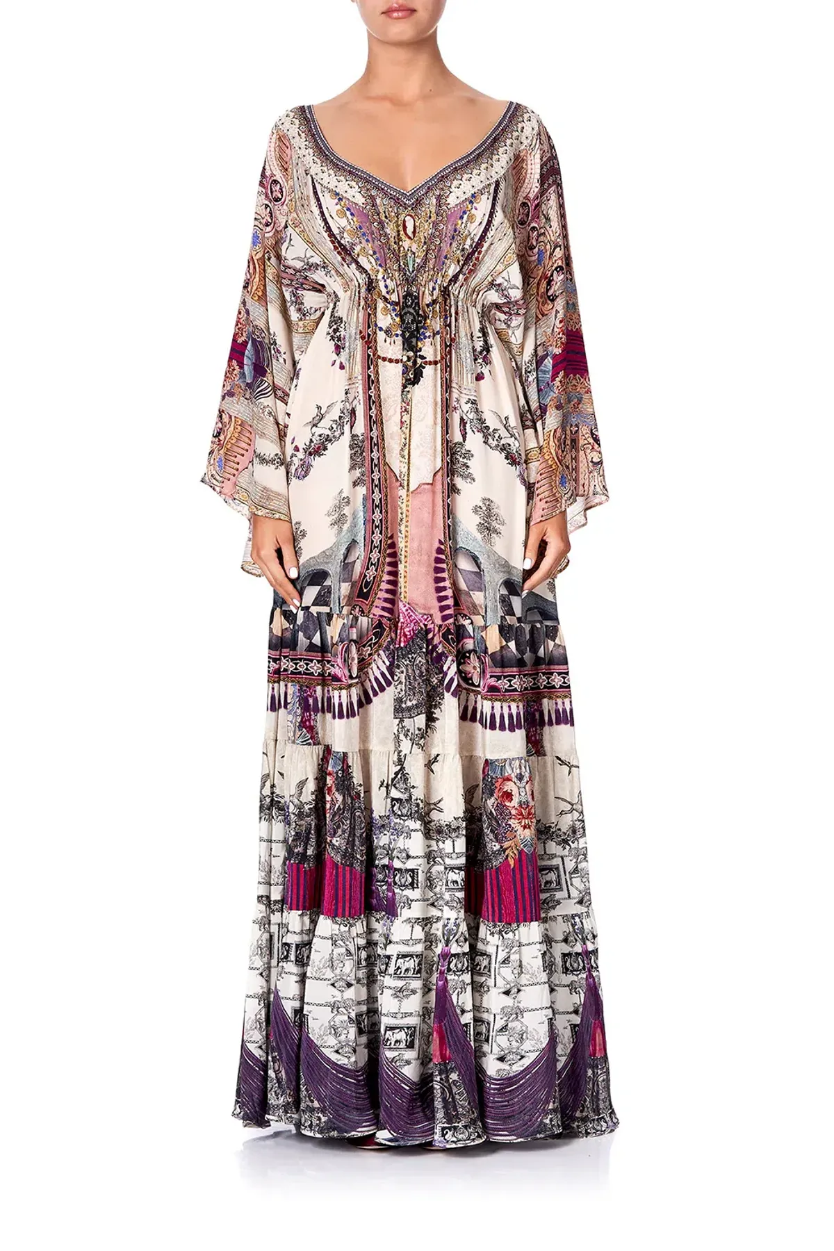 Camilla Gathered Panel Dress Violet City size XXL - Image 3