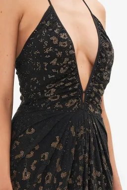 Camilla V Neck Gathered Jersey Dress Mosaic Muse size XXL for rent on The Volte - image 6