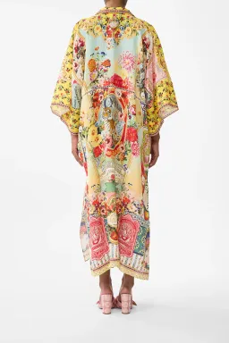Camilla Deep V Kaftan With Cut-Out Detail Aromatic Tiger Flower size XL/XXL for rent on The Volte - image 2