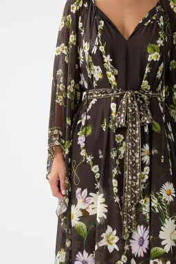 Camilla Long Dress With Handkerchief Sleeve Dish It, Daisy OS for rent on The Volte - image 6