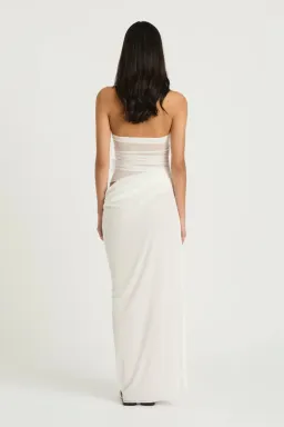 BENNI FLORENCE MAXI DRESS - WHITE FLOWER Size 6 for rent on The Volte - image 3