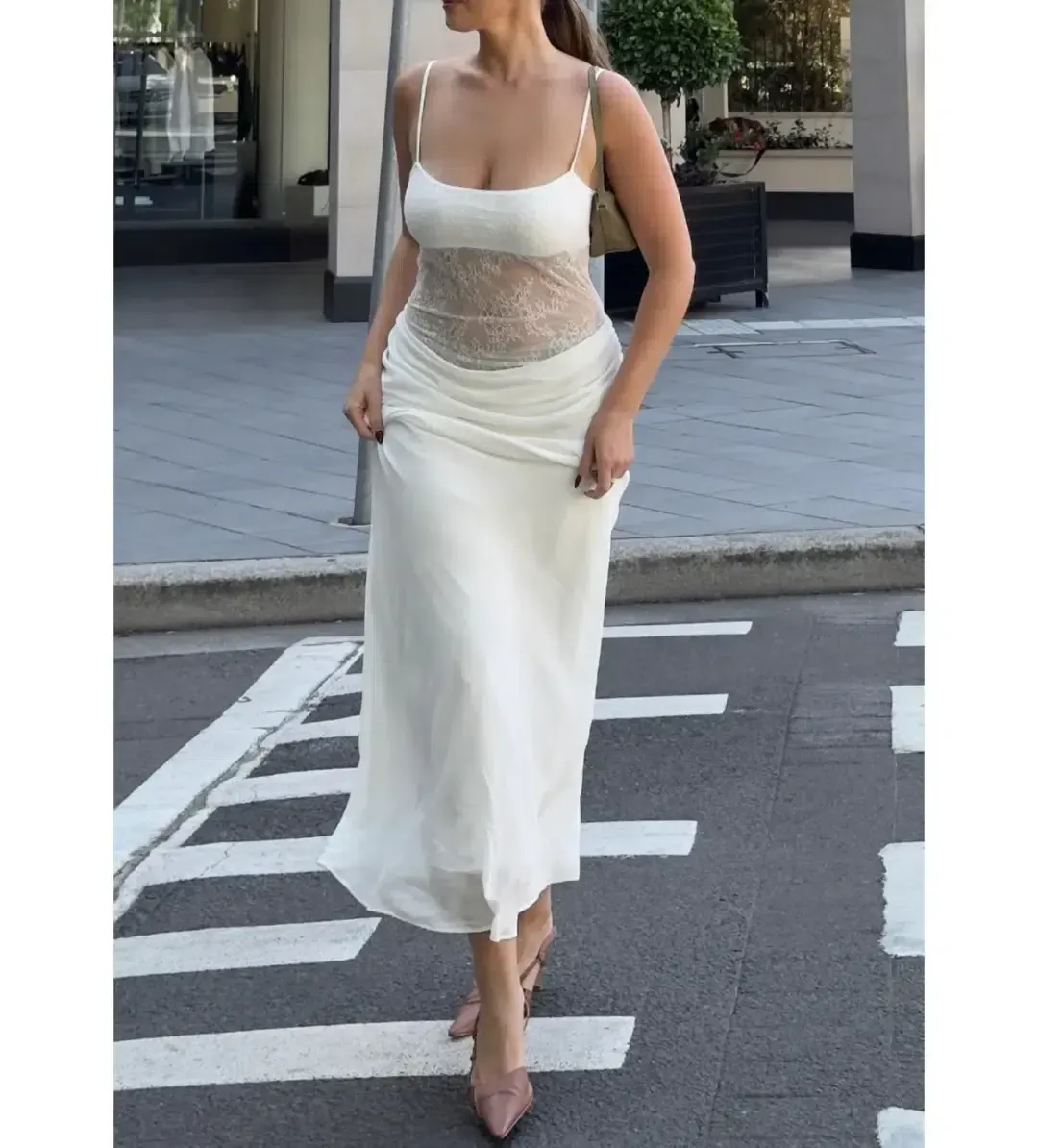 BENNIBENNI GABRIEL MAXI DRESS WHITE SIZE AU 6 for rent on The Volte - main image
