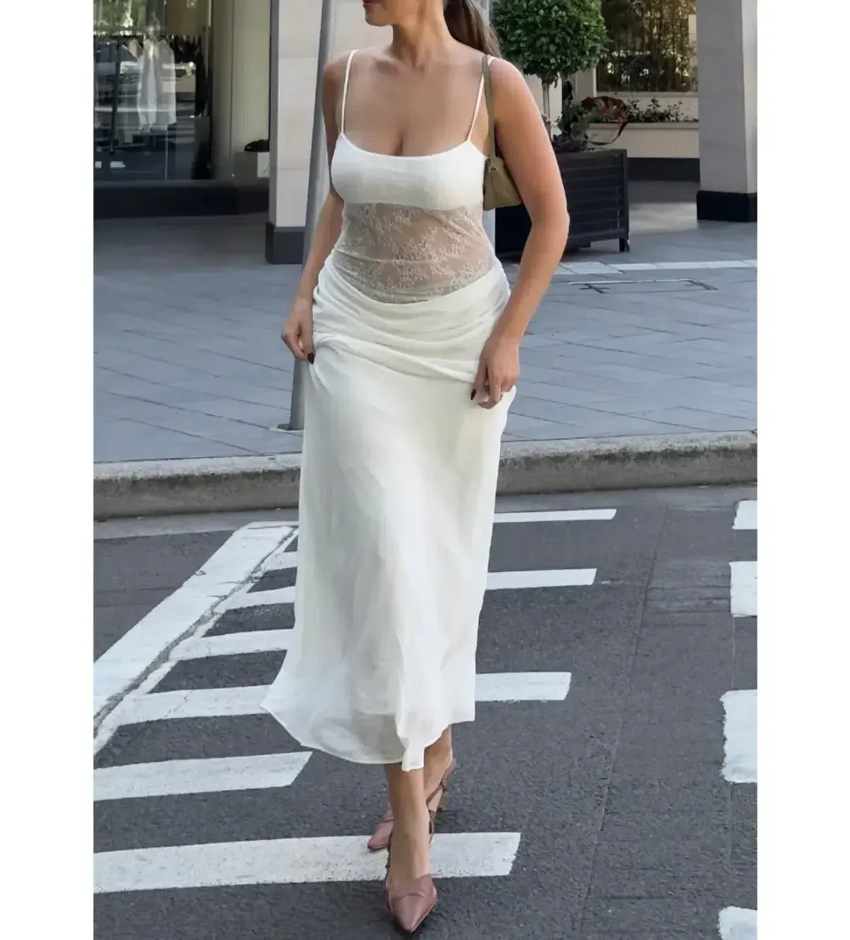 BENNIBENNI GABRIEL MAXI DRESS WHITE SIZE AU 6 for rent on The Volte - main image