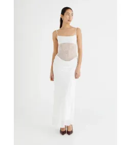 BENNIBENNI GABRIEL MAXI DRESS WHITE SIZE AU 6 for rent on The Volte - image 2