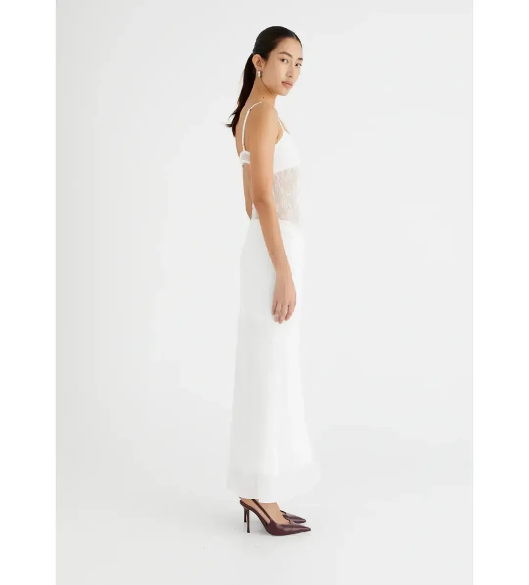 BENNIBENNI GABRIEL MAXI DRESS WHITE SIZE AU 6 for rent on The Volte - main image