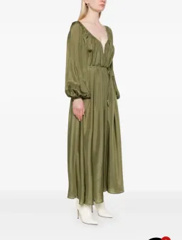 Zimmermann ACACIA MAXI DRESS khaki size 4 / AU16 for rent on The Volte - image 5