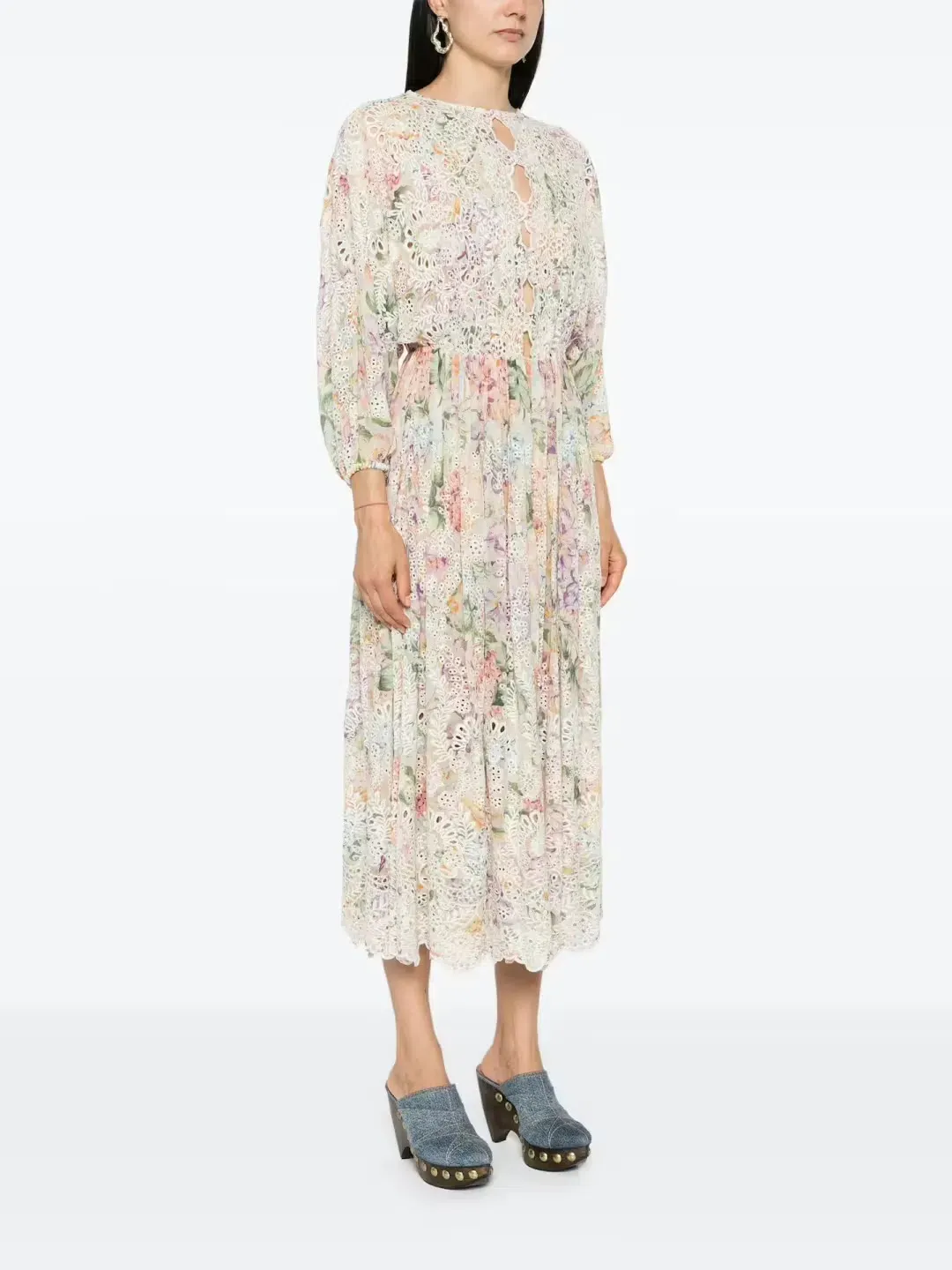 Zimmermann HALLIDAY EMBROIDERED DRESS size 4 / AU16 for rent on The Volte - main image