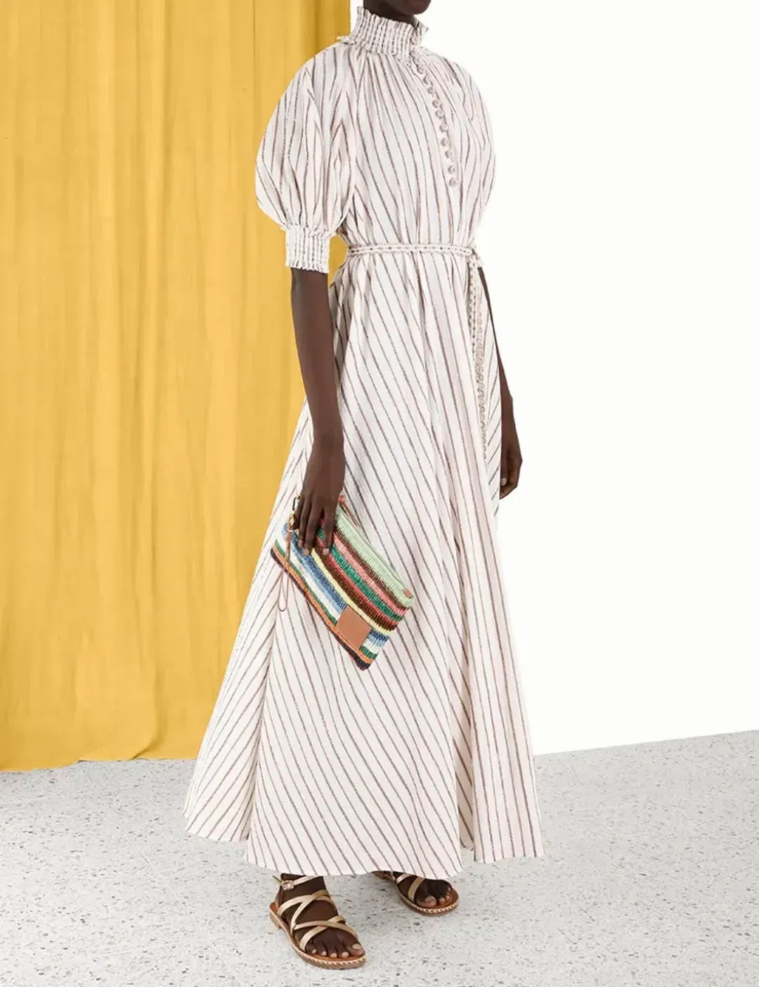 Zimmermann DEVI SWING MAXI DRESS Ivory size 4 / AU16 for rent on The Volte - main image