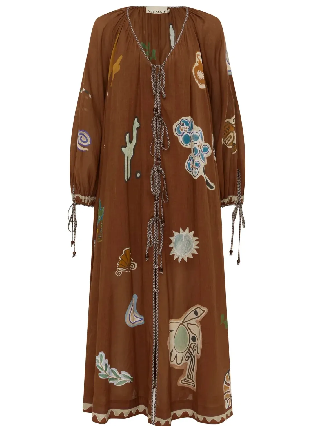 Alemais LAURENCE TIE FRONT SHIRTDRESS - 16 AU/UK (12 US) for rent on The Volte - main image