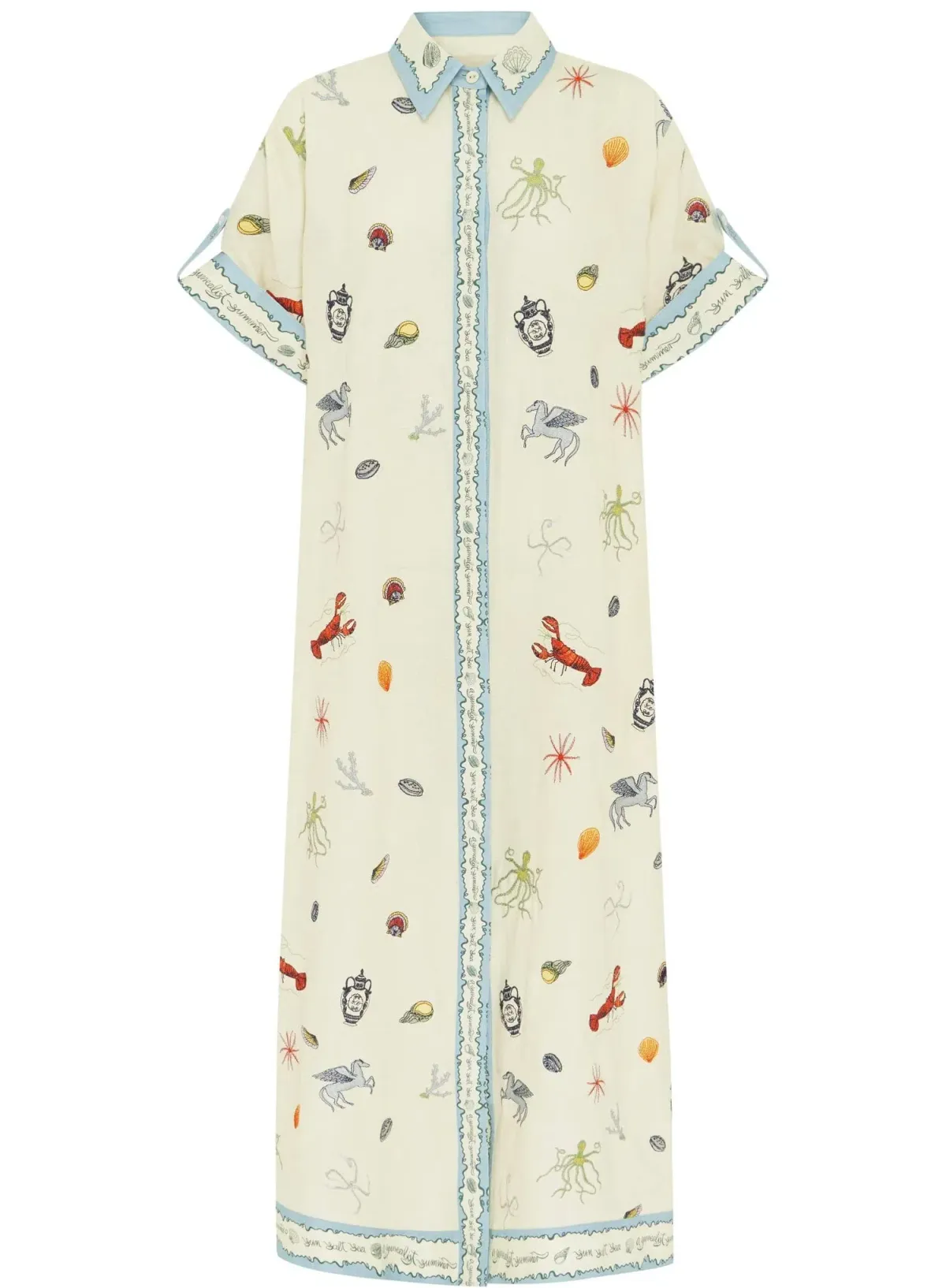 Alemais SANDY EMBROIDERED SHIRTDRESS - 16 AU/UK (12 US) - Image 6