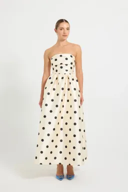 Pasduchas Dottie Strapless Midi Dress Size 12 for rent on The Volte - image 2