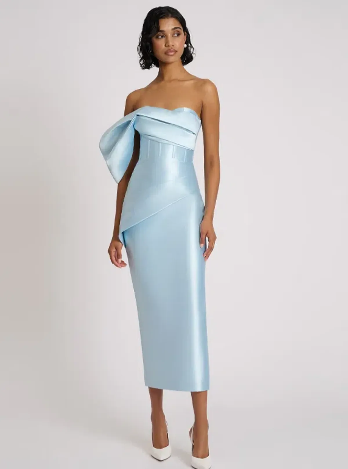 Eliya The Label Light Blue Maisie Dress Midi - Size 12 - Image 2