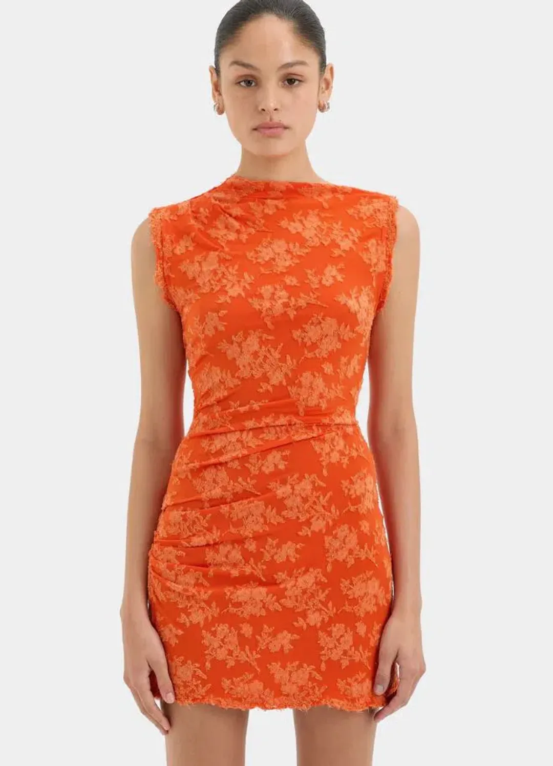 Sir Blanca Mini Dress in Tangerine Size 0/6 for rent on The Volte - main image