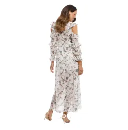 For Love & Lemons Elyse Ruffle Maxi Dress Size M Long Sleeve V Neck for rent on The Volte - image 2