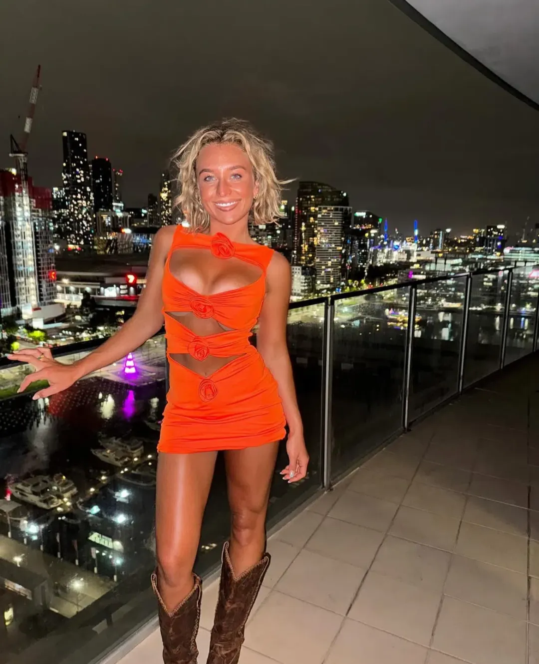 Giuseppe Di Morabito Rosette Cutout Body-con Mini – Size 8 for rent on The Volte - main image