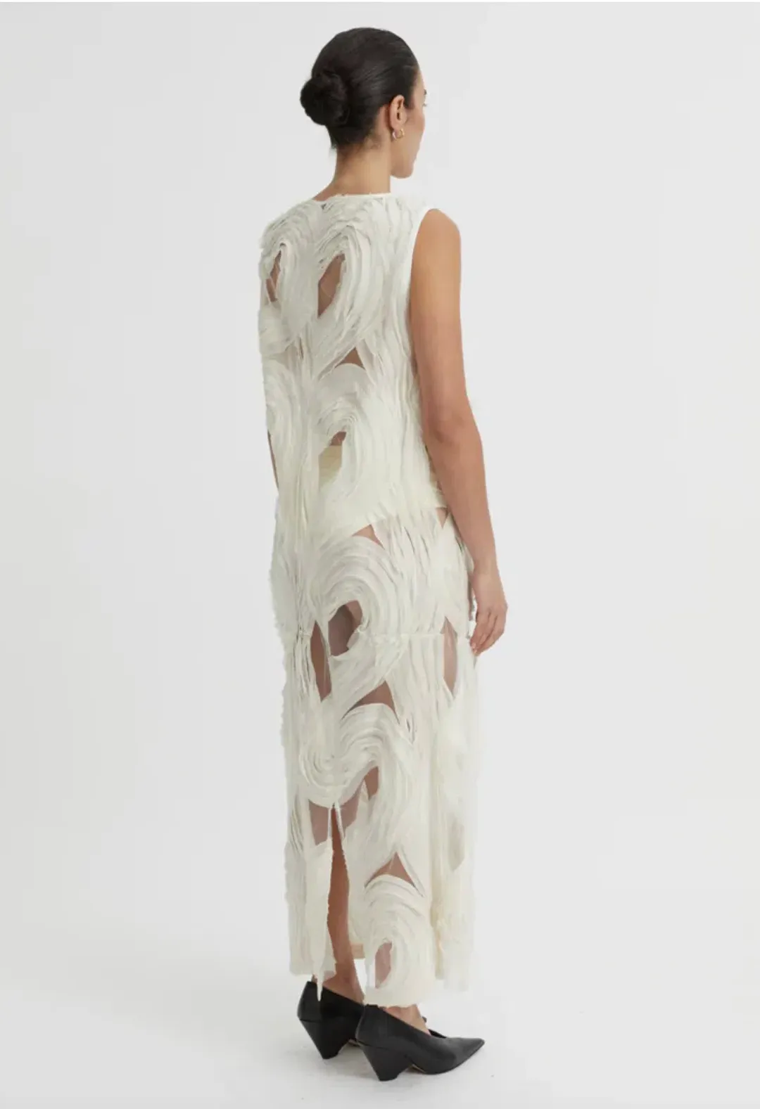 Blanca Delmare Maxi Dress in Ivory Size Large for rent on The Volte - main image