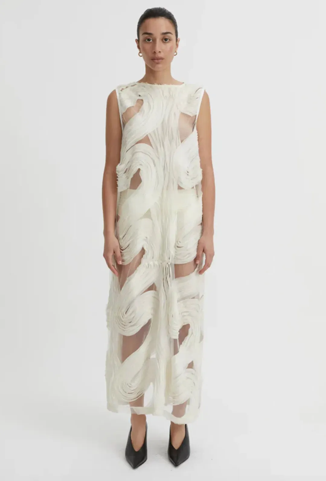 Blanca Delmare Maxi Dress in Ivory Size Large for rent on The Volte - main image