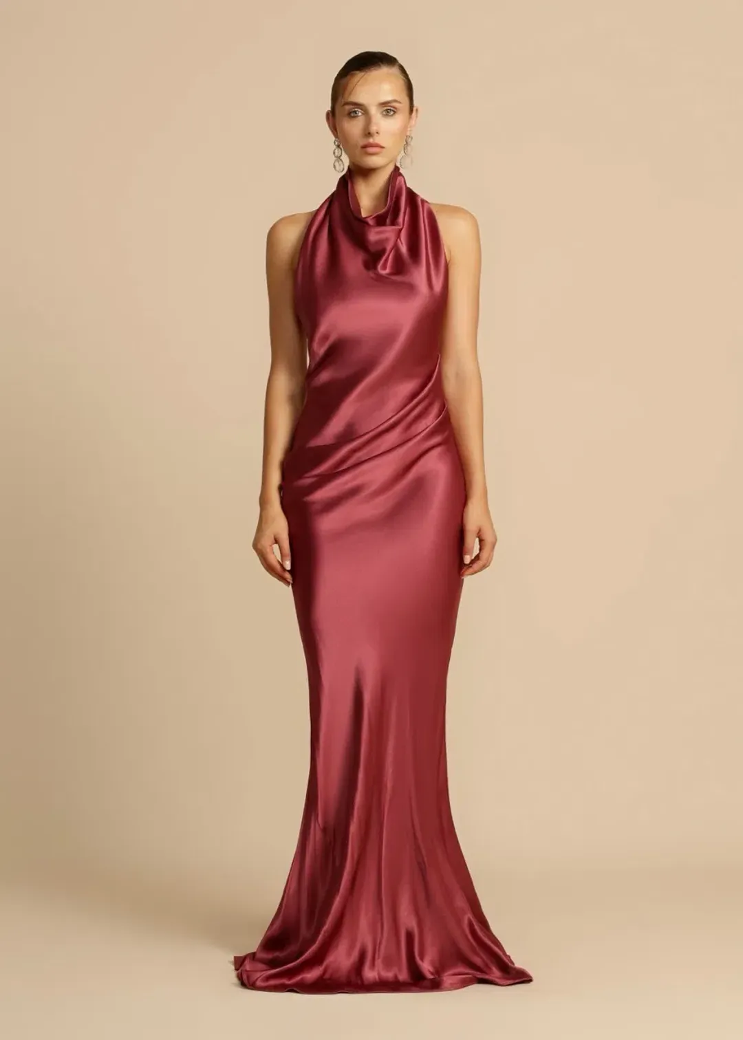 ARCINA ORI GAIA DRESS PLUM SIZE 8 (S) for rent on The Volte - main image