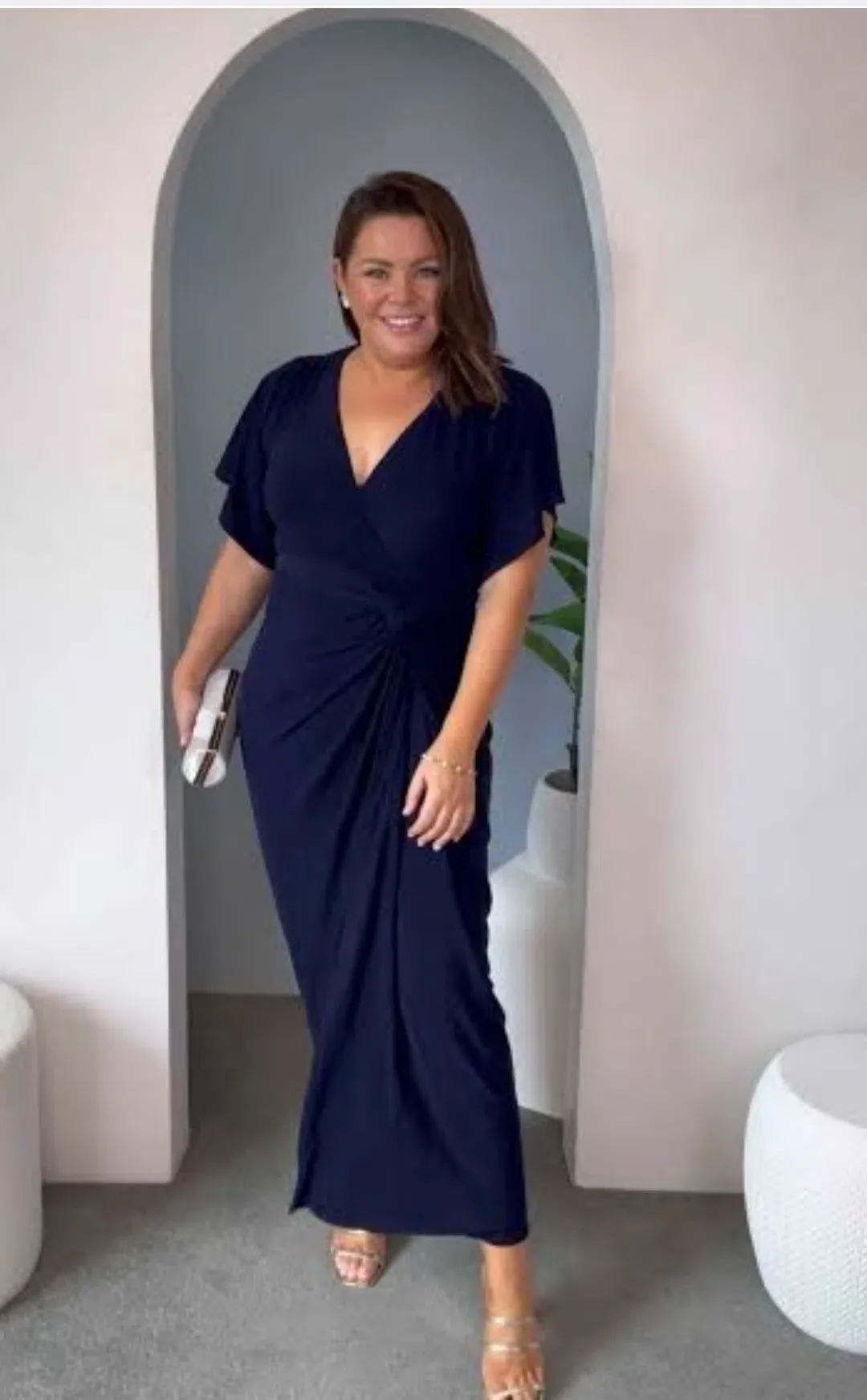 Sasha drake emporium dress navy size 16 for rent on The Volte - main image