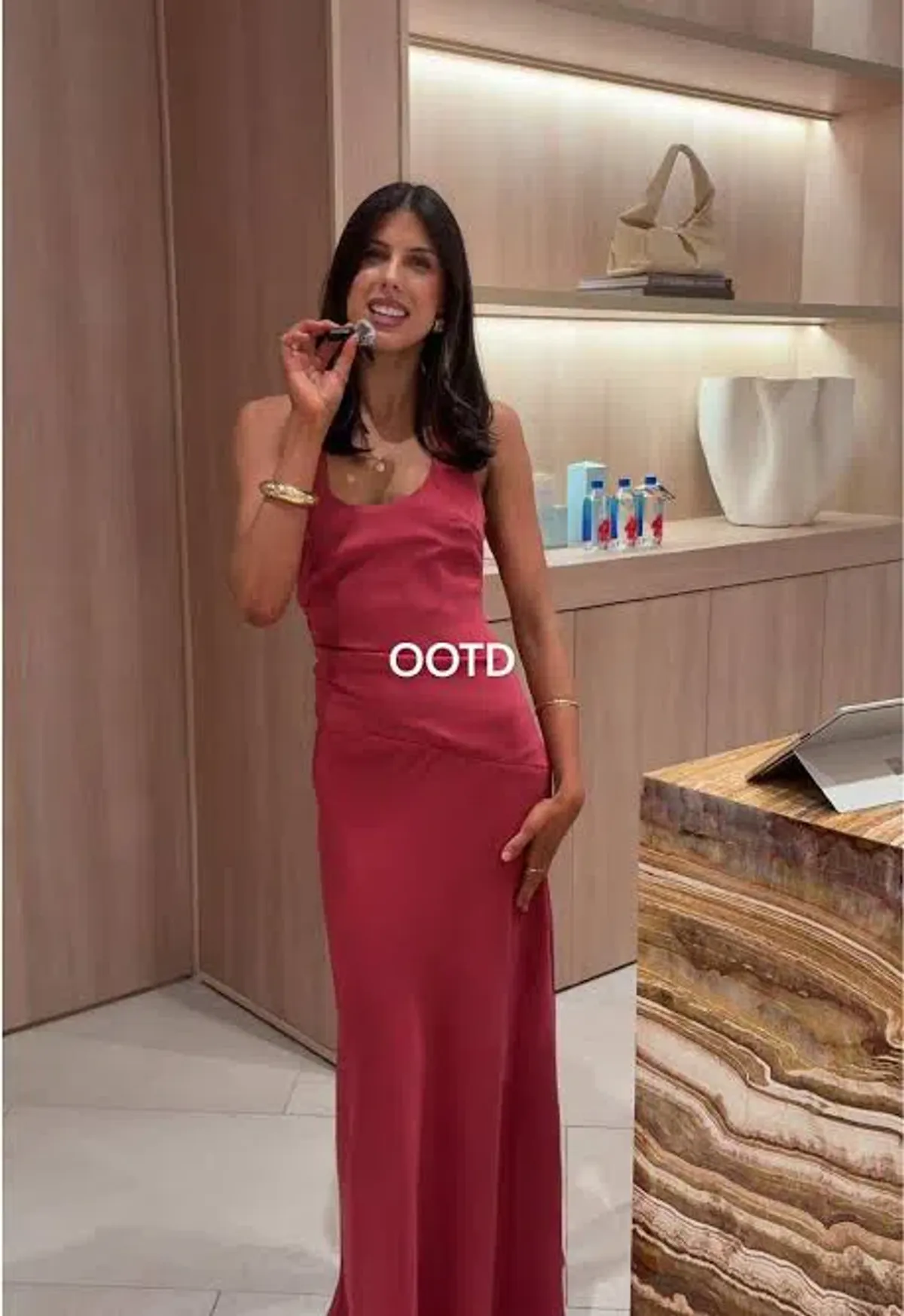 Kookai — Maria Halter Maxi Dress in Persian Red | Size 6 - Image 3