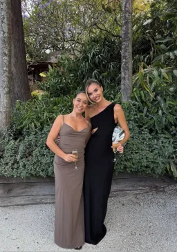 MISHA Collection Demi Dry Cut Out Solstice Hardware Maxi Dress in Black Size M / 10 AU for rent on The Volte - image 9