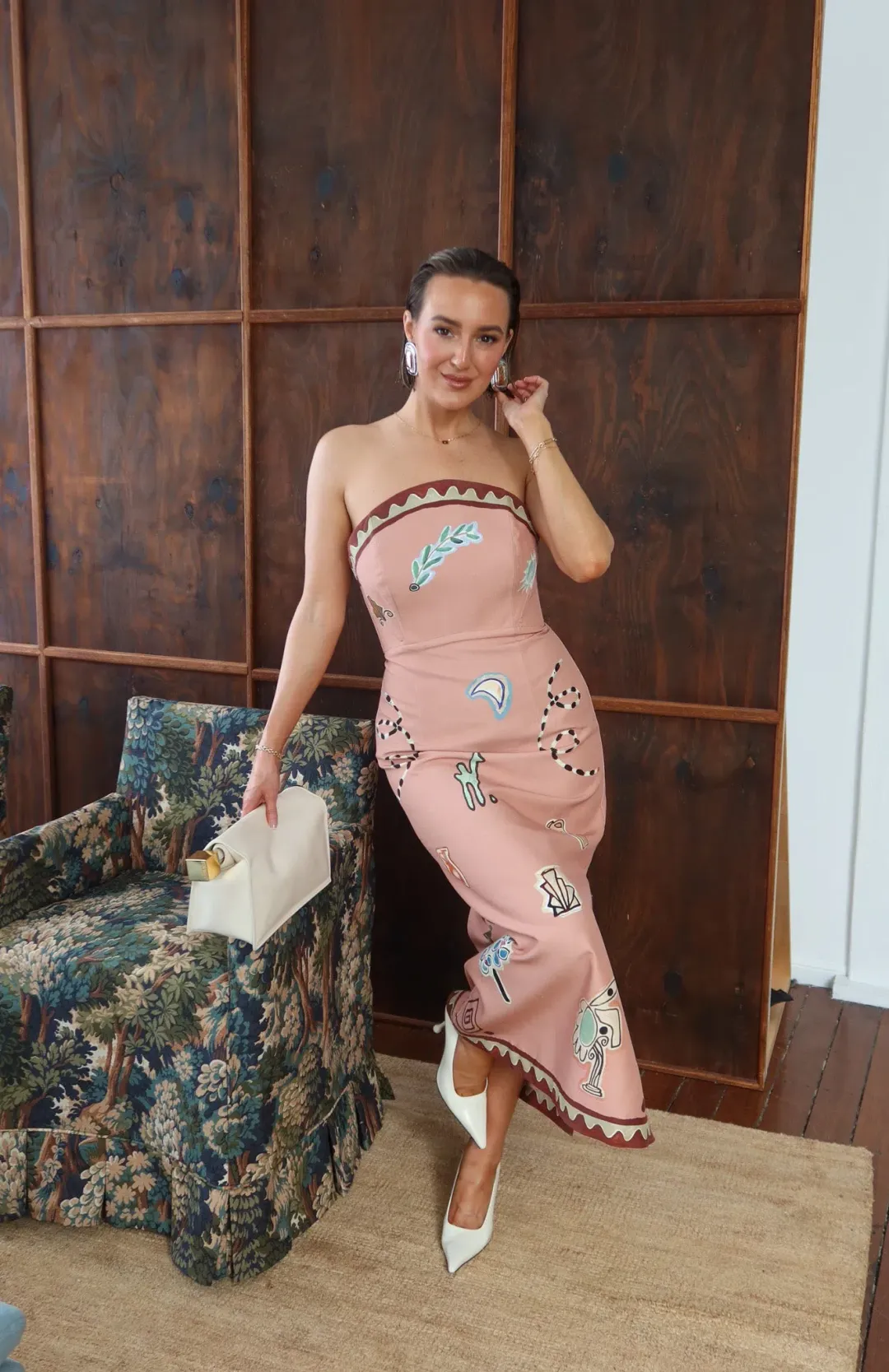 Alemais - La Sirena Exclusive - Laurence Midi Dress sizes 8 for rent on The Volte - main image