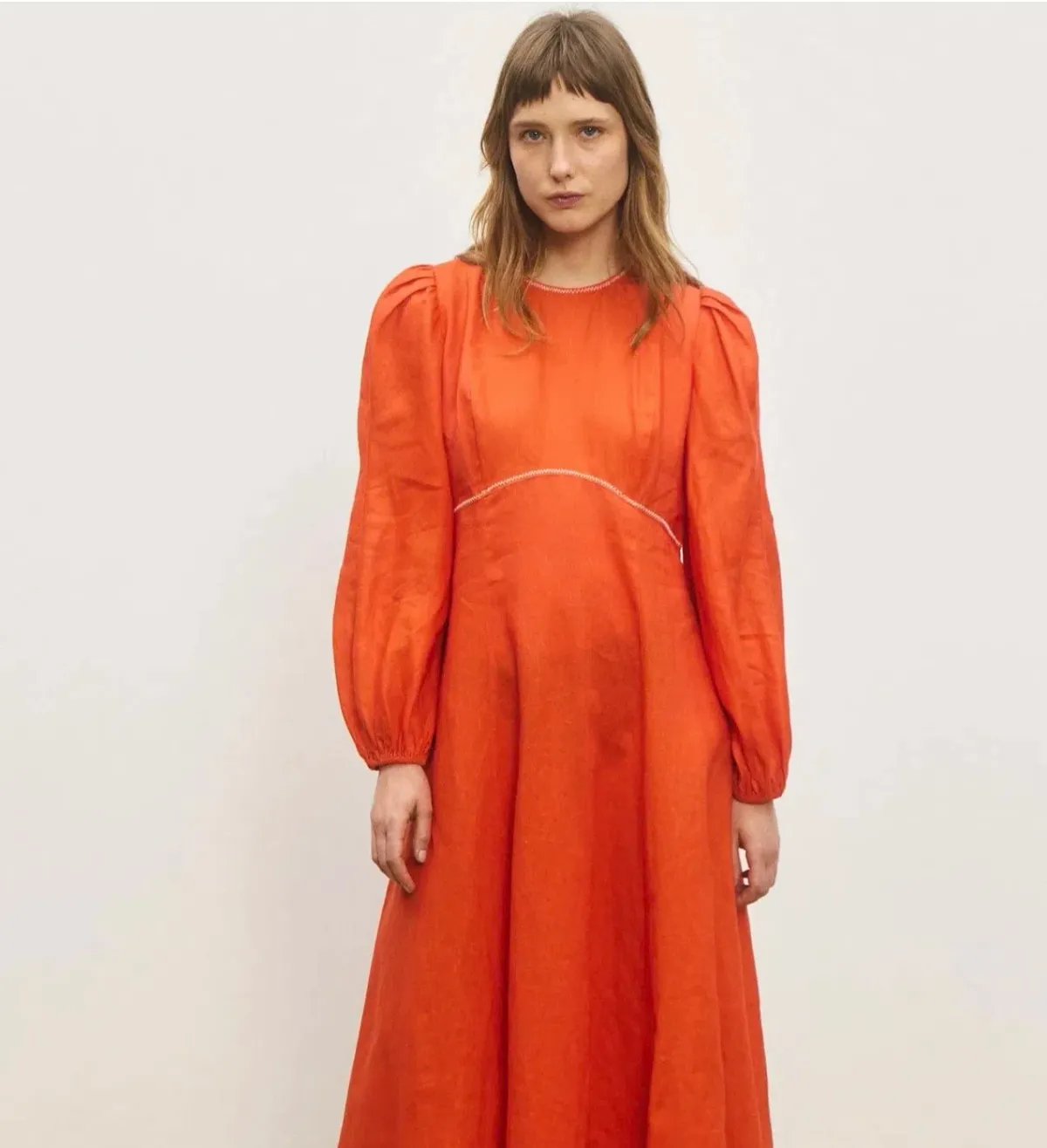 ALEMAIS Contessa Long Sleeve Midi Dress - Image 1